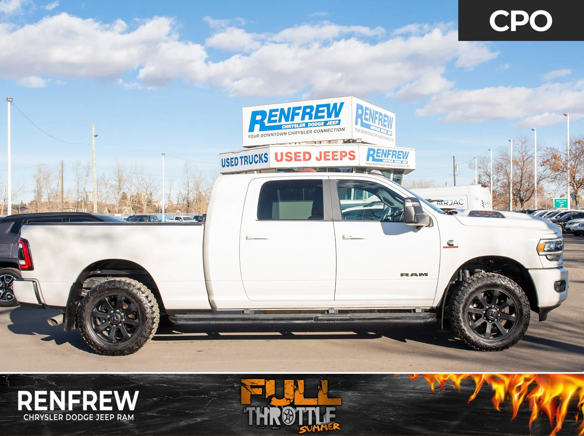 Certified Used 2024 White RAM Laramie * Cummins | Night Edition 6Passenger | Towing Tech | 5th Wheel | Heated Seats image 1