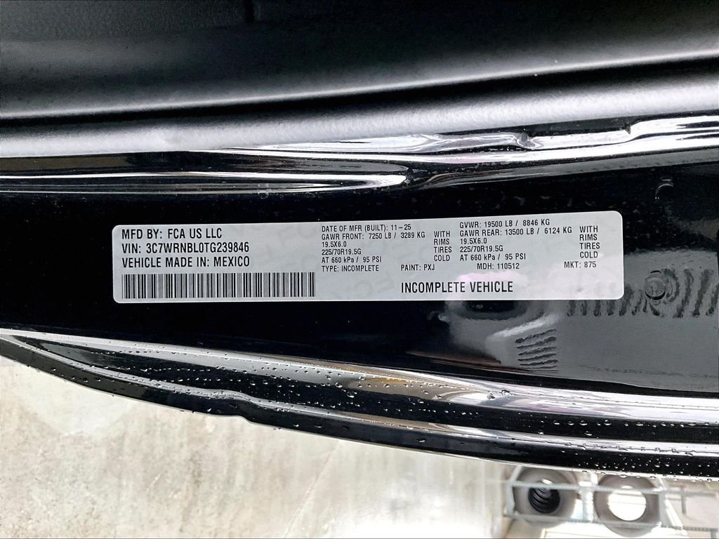 New 2026 Diamond Black Crystal Pearlcoat Ram Tradesman image 16