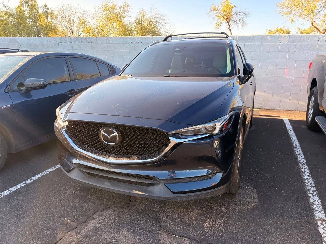 Used 2020 Deep Crystal Blue Mica Mazda Grand Touring image 1