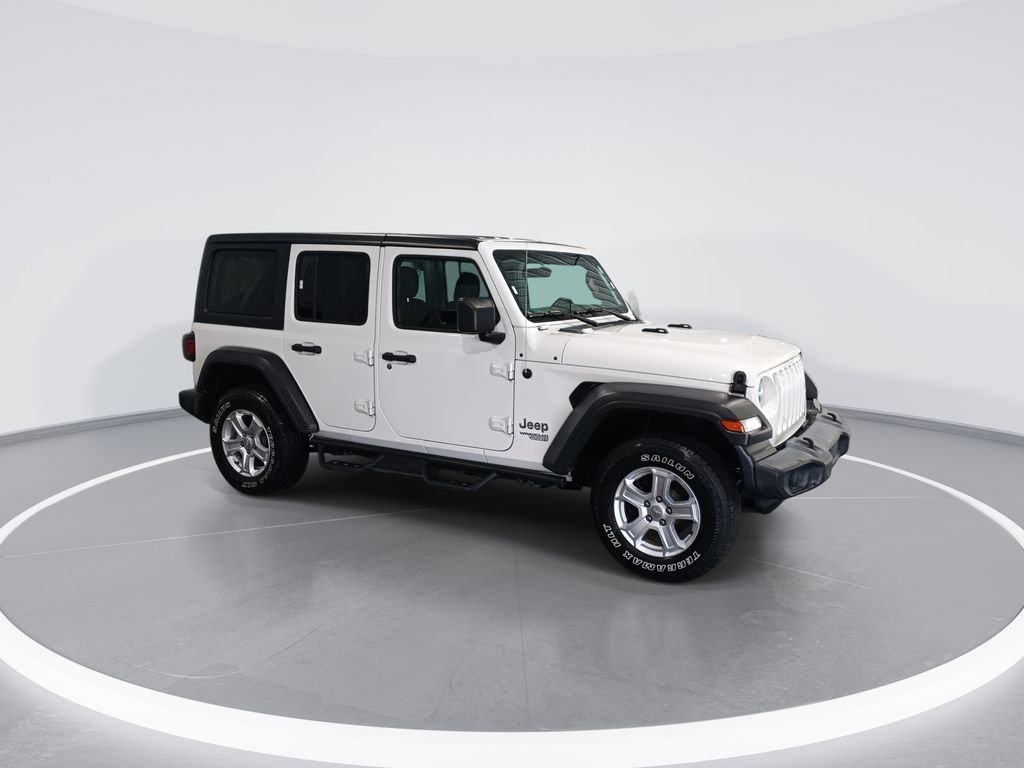 Used 2020 White Jeep Unlimited Sport S image 2