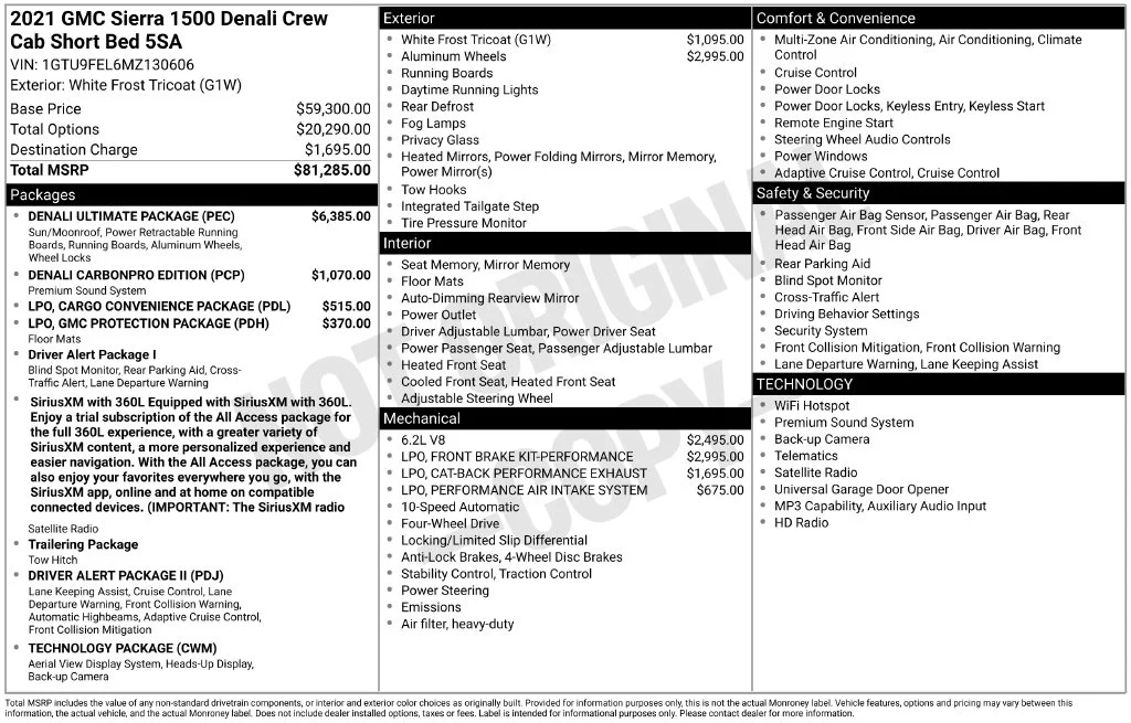 Used 2021 White GMC Denali image 43