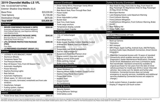 Used 2019 Gray Chevrolet LS image 4
