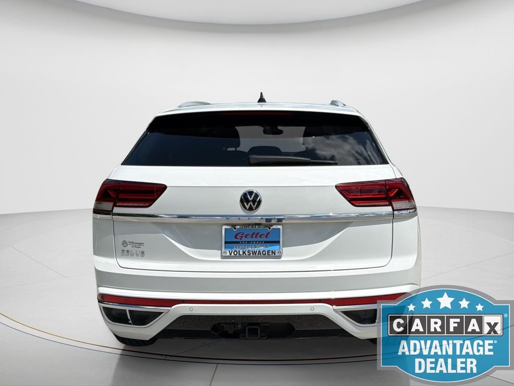 Certified Used 2021 White Volkswagen 3.6L V6 SEL R-Line image 4