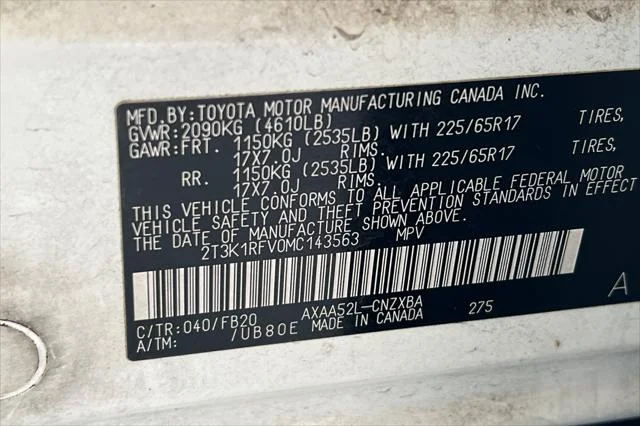Certified Used 2021 White Toyota LE image 54
