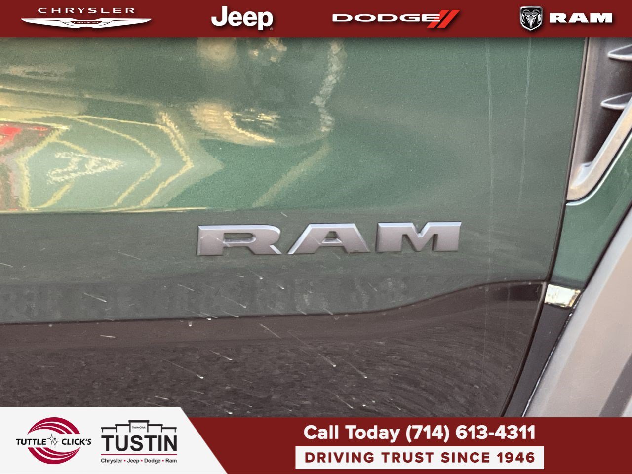 New 2026 Serrano-Green Metallic Exterior Paint RAM RHO image 8