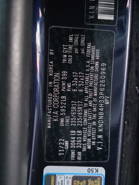 Used 2023 Blue Kia LX Seat Package image 3