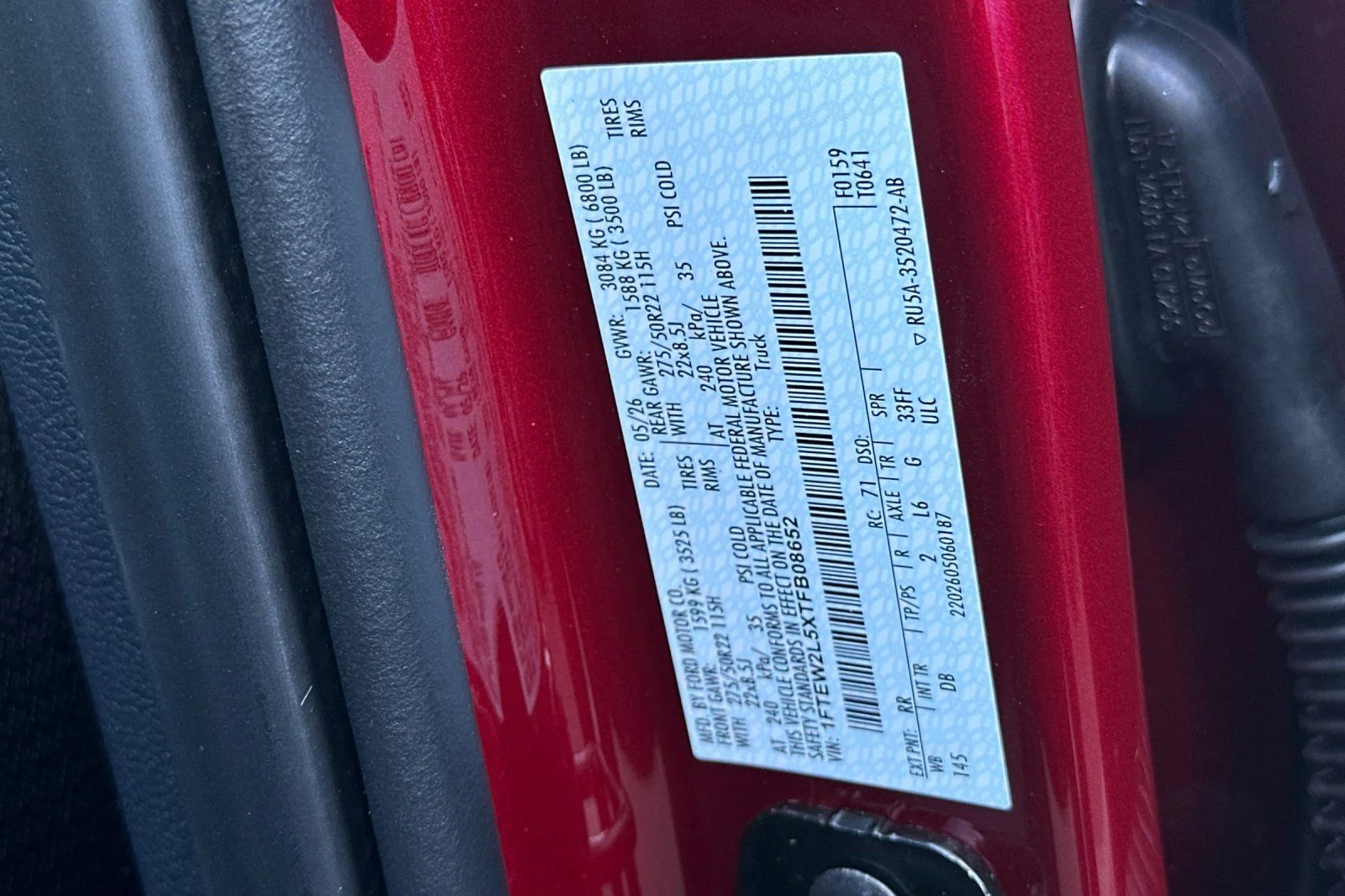 New 2026 Ruby Red Metallic Tinted Clearcoat Ford STX® image 27