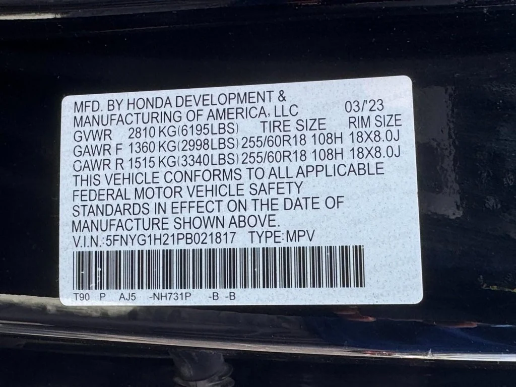Used 2023 Black Honda LX image 24