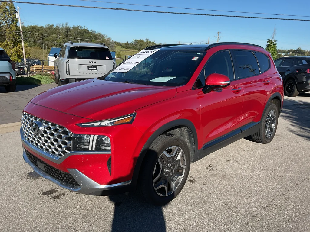 Used 2022 Calypso Red Hyundai Limited image 4