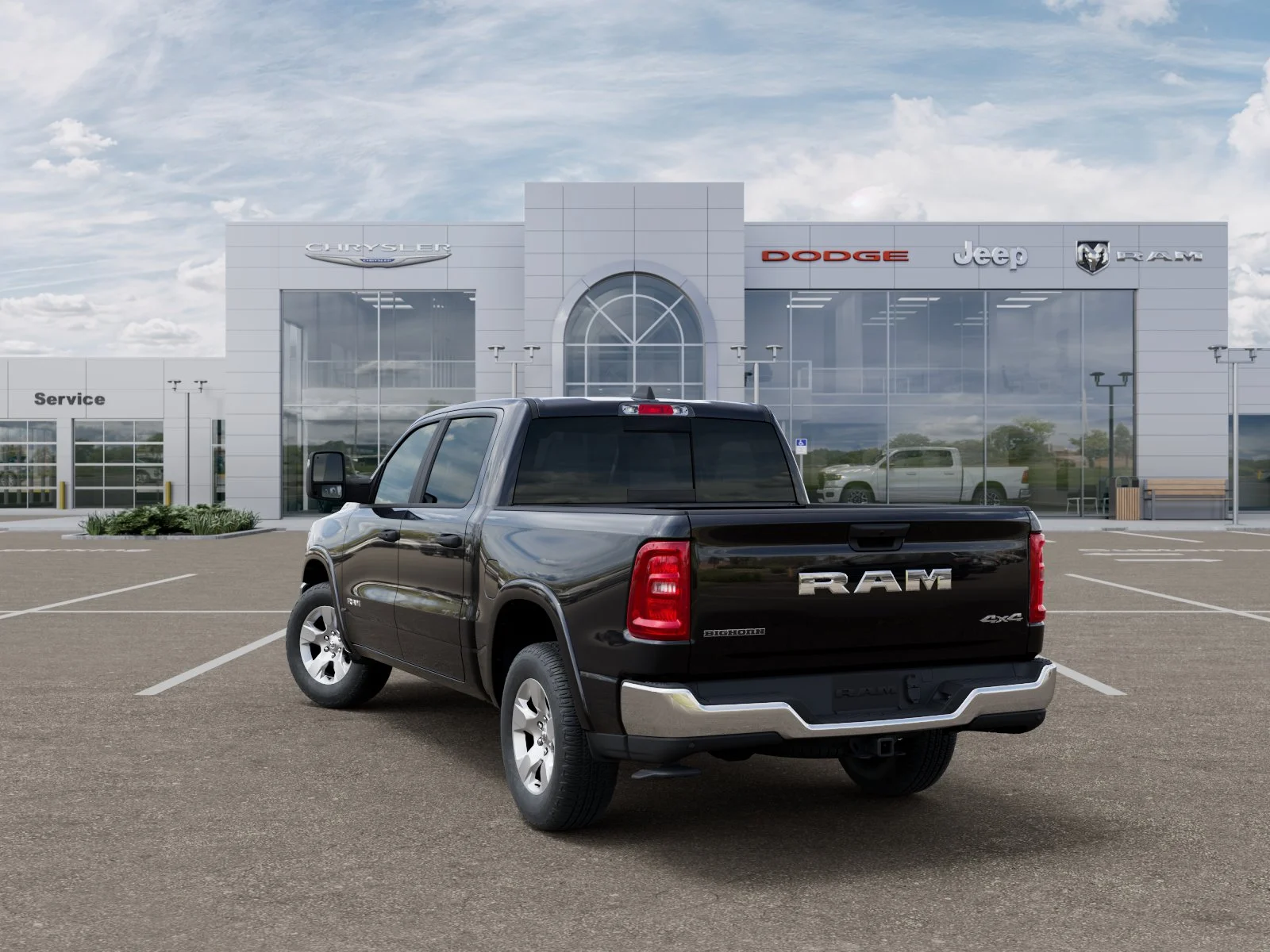 New 2025 Diamond Black Crystal Pearlcoat RAM Big Horn/Lone Star image 30