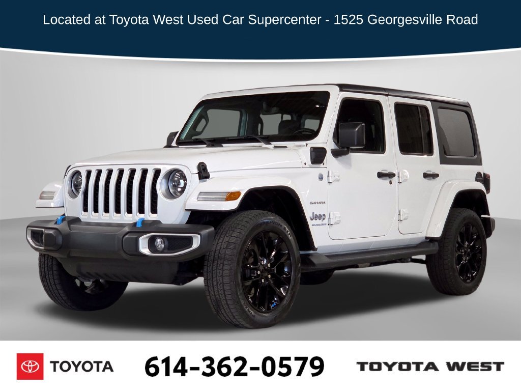 Used 2023 White Jeep Sahara 4xe image 1