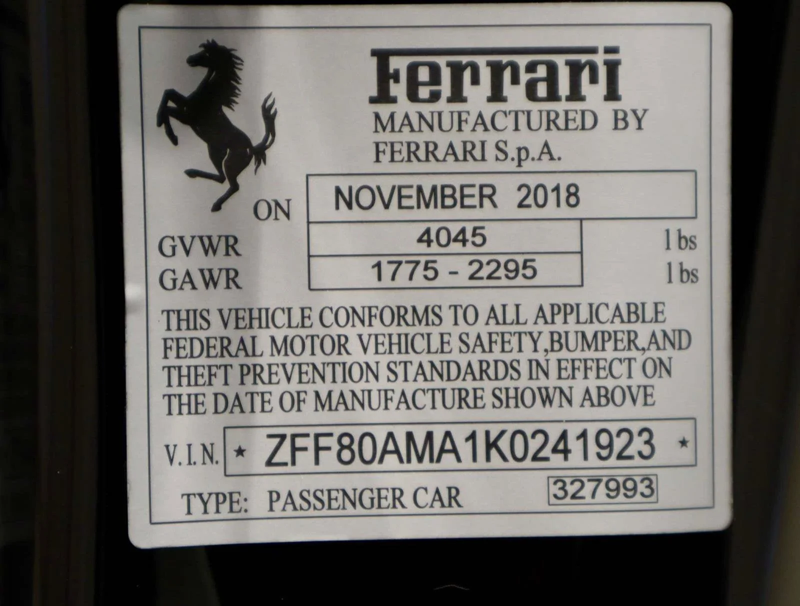 Used 2019 Nero Ferrari  image 39