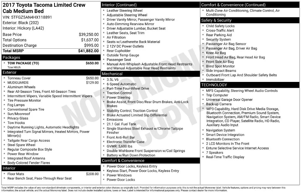 Used 2017 Black Toyota Limited image 6