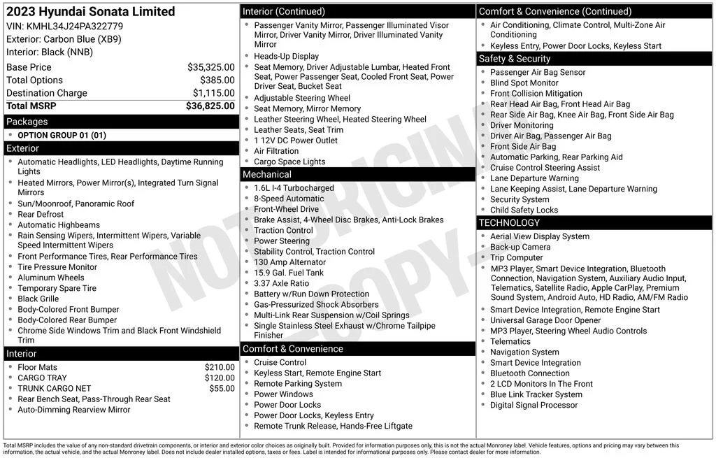 Certified Used 2023 Blue Hyundai Limited image 5