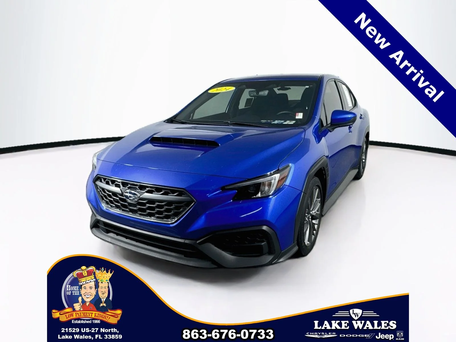 Certified Used 2024 Blue Subaru Base image 3
