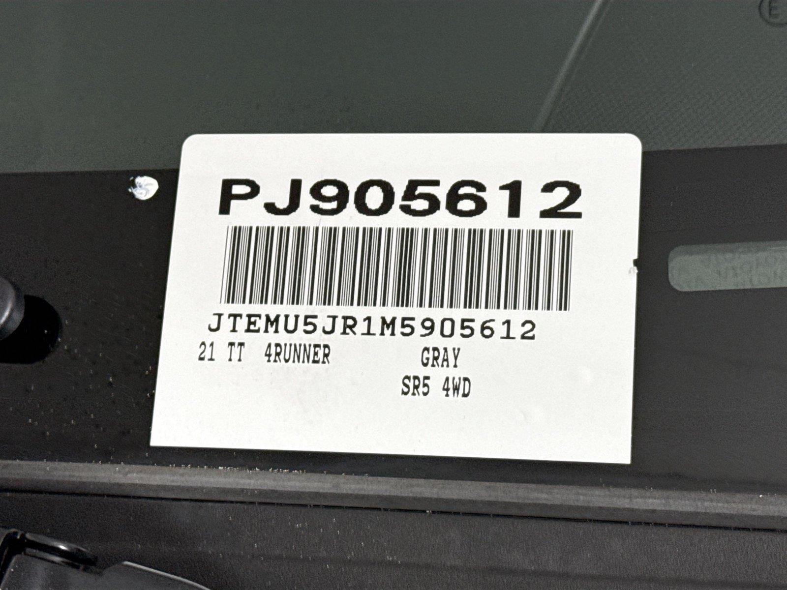 Used 2021 Magnetic Gray Metallic Toyota SR5 image 44
