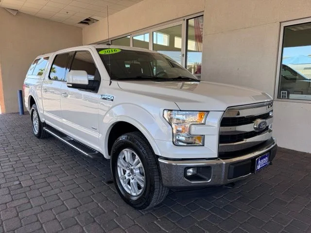 Used 2016 White Platinum Clearcoat Metallic Ford Lariat image 7