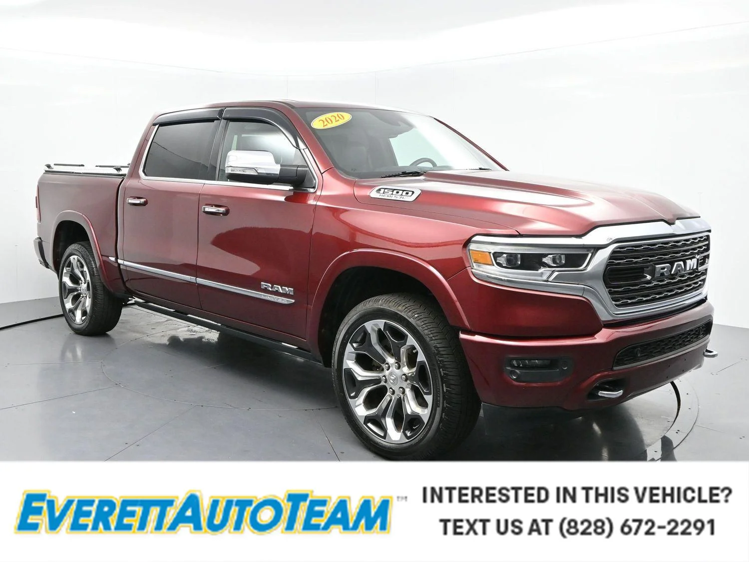 Used 2020 Delmonico Red Pearlcoat Ram Limited image 1