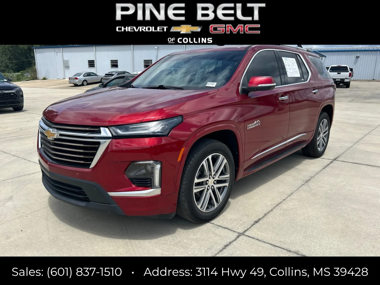 Used 2023 Radiant Red Tintcoat Chevrolet High Country image 1