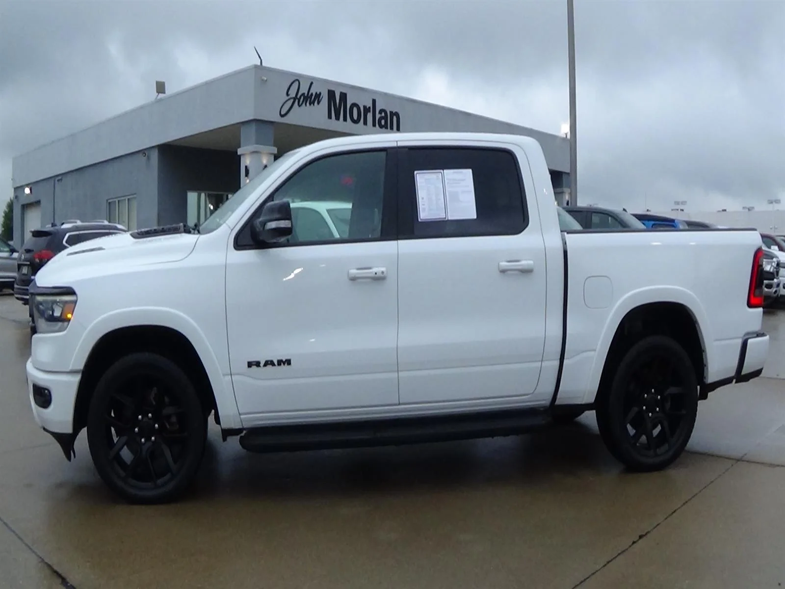 Certified Used 2022 Bright White Clear Coat (pw7) RAM Laramie image 1