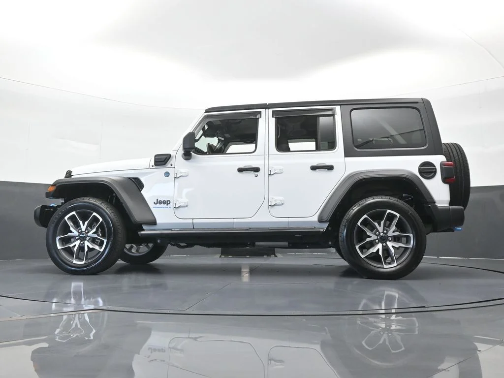Used 2024 Bright White Clearcoat Jeep Sport S 4xe image 53