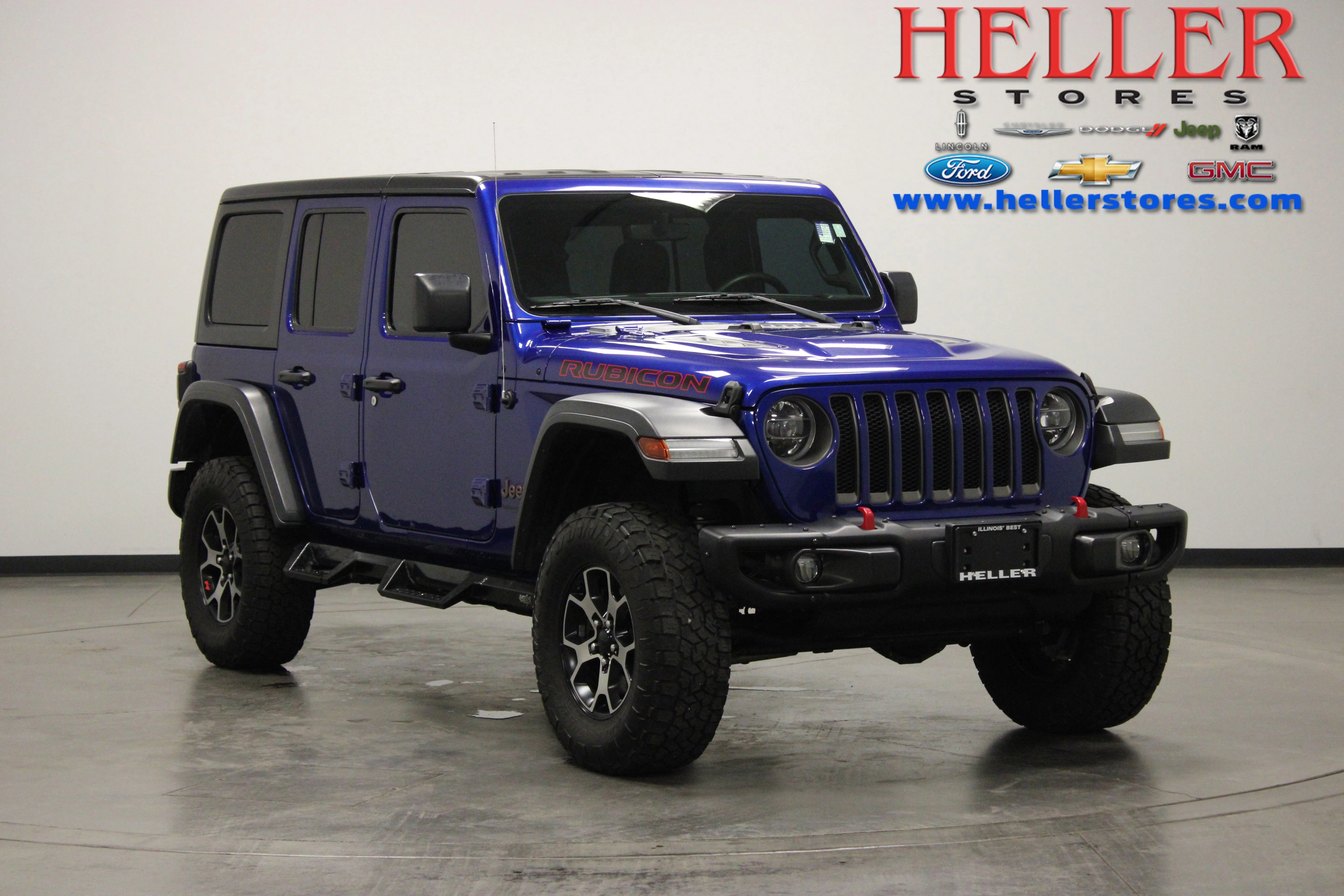 Used 2018 Ocean Blue Metallic Clearcoat Jeep Rubicon image 1