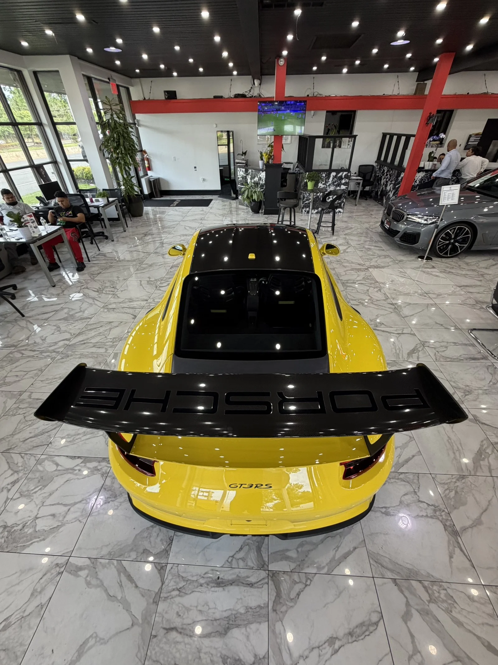 Used 2019 Racing Yellow Porsche GT3 RS Weissach Edition w/ Navi & rearCam image 26