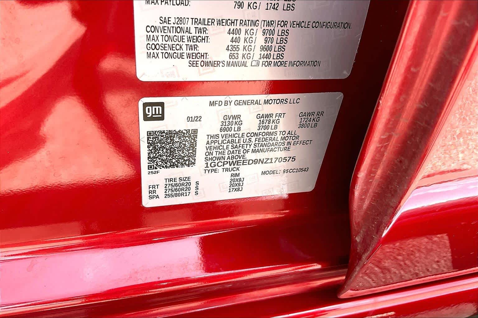 Used 2022 Cherry Red Tintcoat Chevrolet LTZ image 35