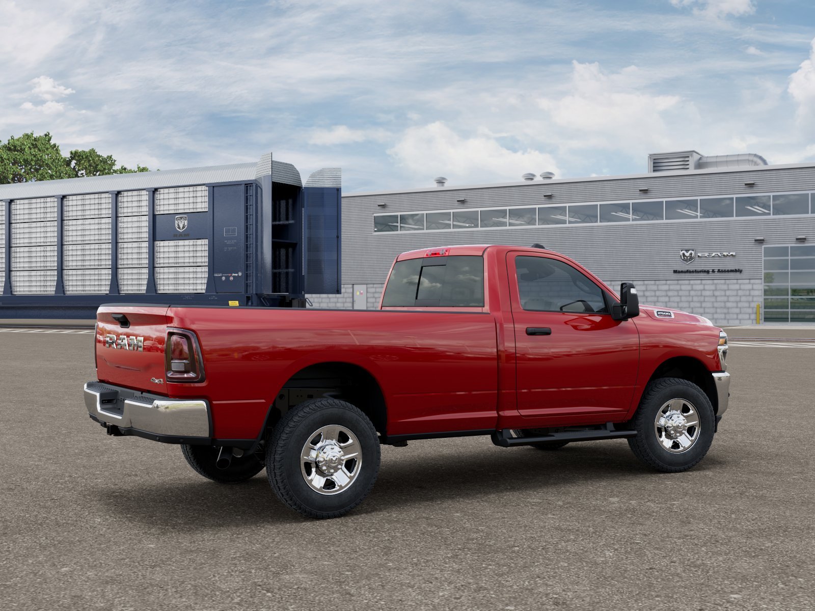 New 2026 Flame Red Clear-Coat Exterior Paint RAM Tradesman image 2