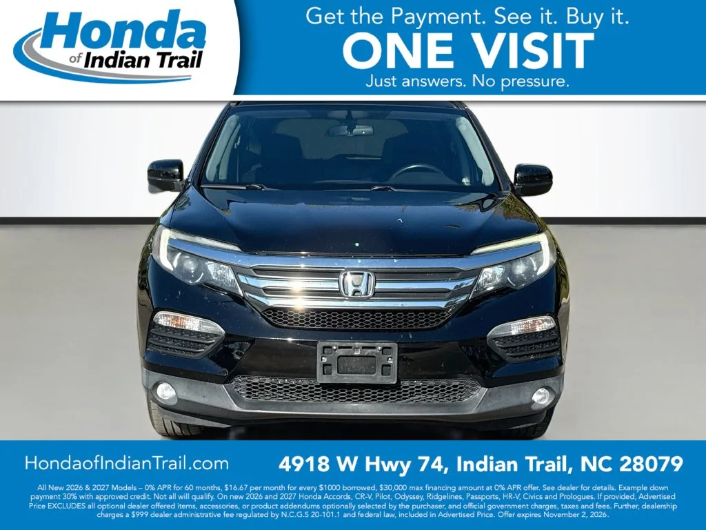 Used 2016 Honda Pilot EX-L with VIN 5FNYF5H59GB044413 for sale in Indian Trail, NC