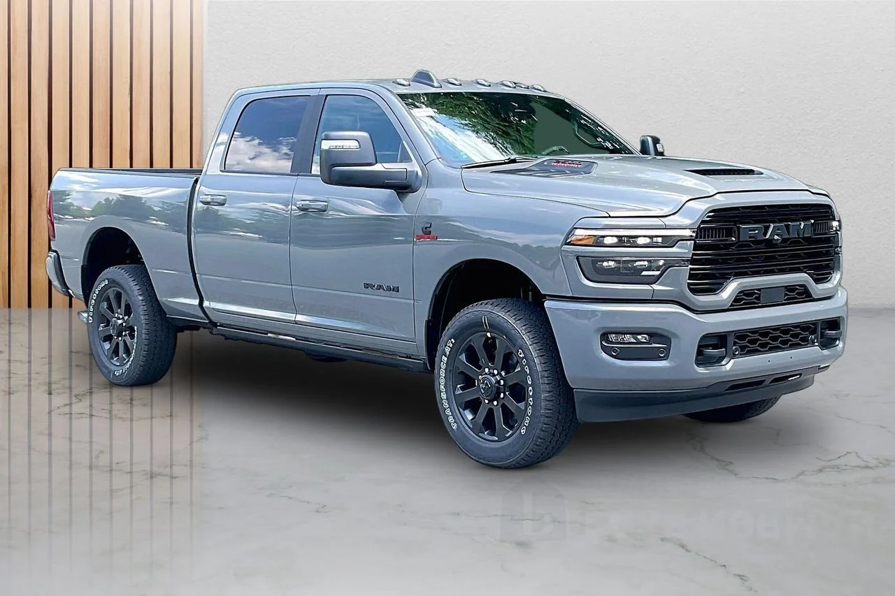 New 2026 Ceramic Gray Clear-Coat Exterior Paint RAM Laramie image 1