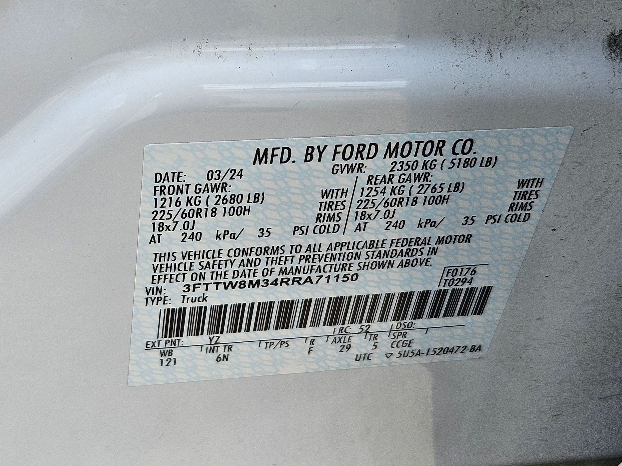 Used 2024 Blue Ford Lariat image 32