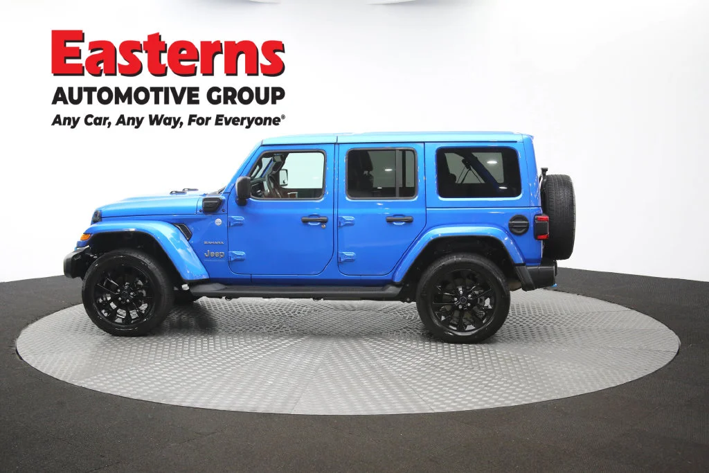 Used 2024 Blue Jeep Sahara 4xe image 62