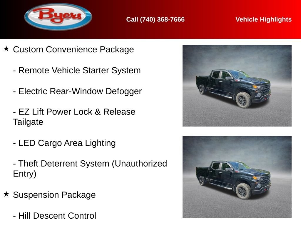 Used 2024 Black Chevrolet Custom Trail Boss image 11