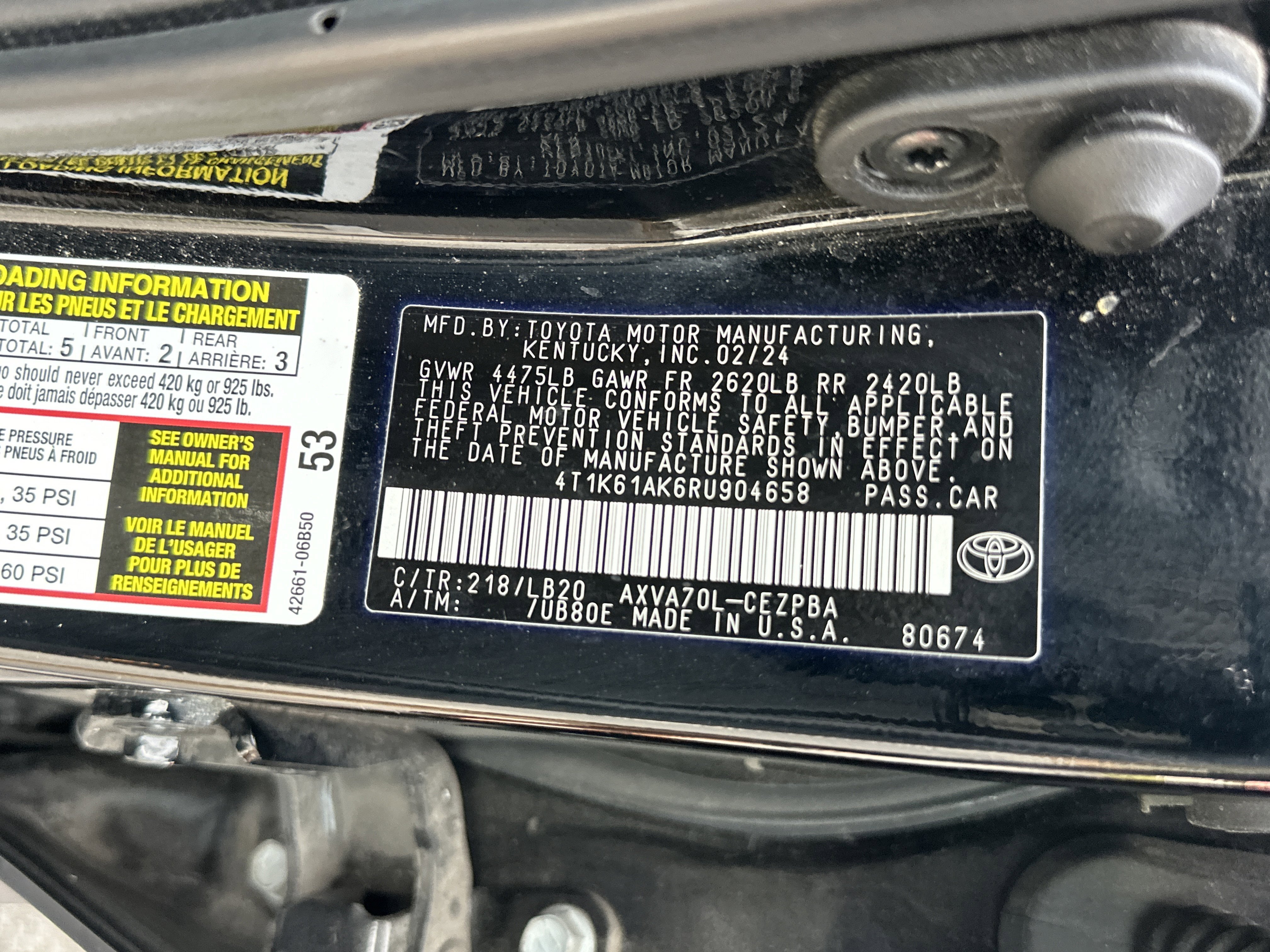 Used 2024 Black Toyota XSE image 28
