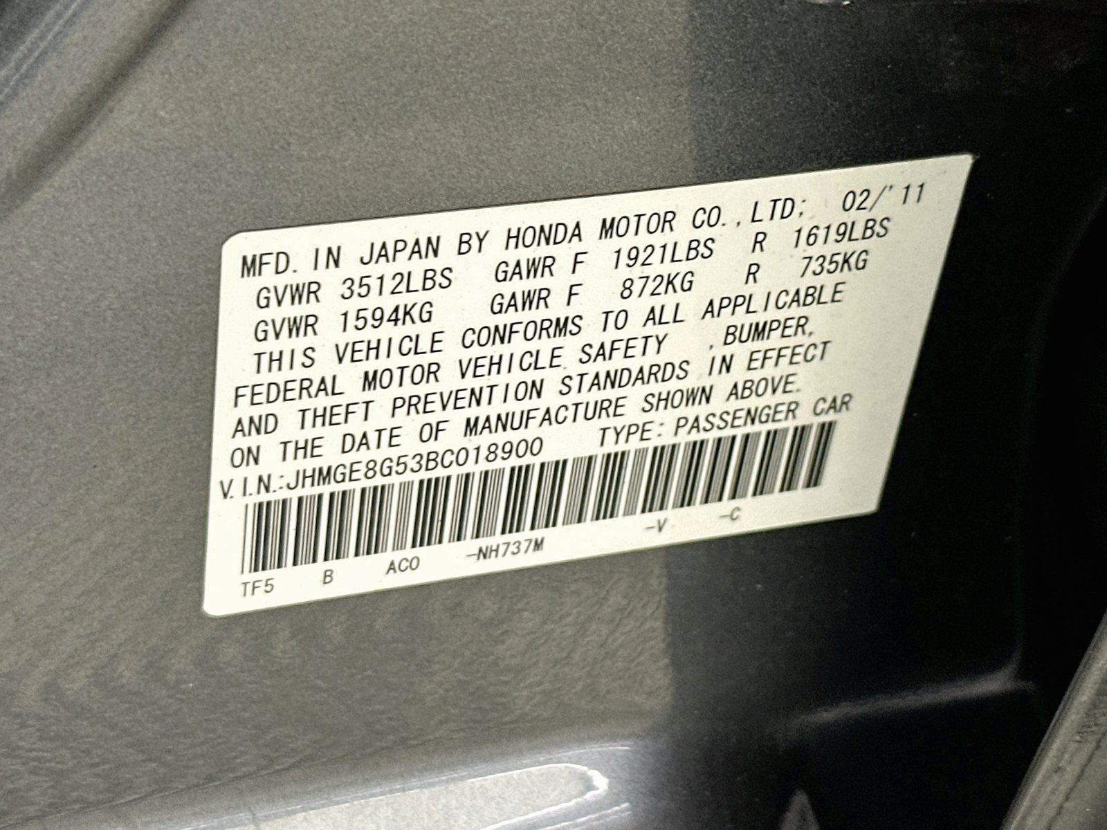 Used 2011 Polished Metal Metallic Honda Sport image 28