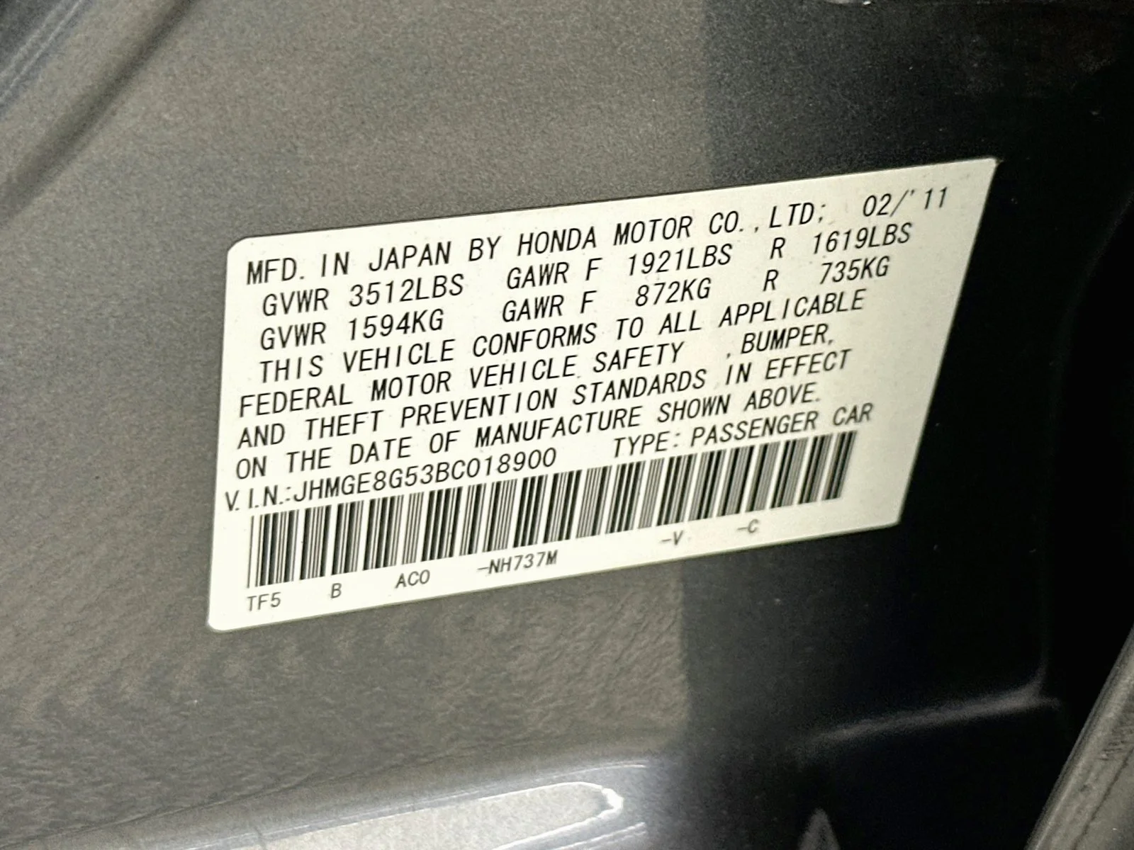 Used 2011 Polished Metal Metallic Honda Sport image 28