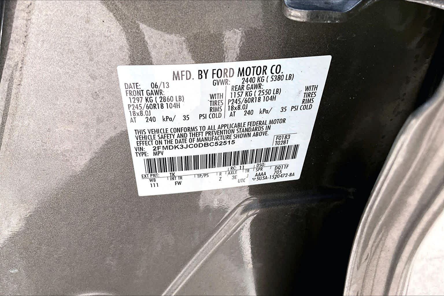 Used 2013 Mineral Grey Metallic Ford SEL image 34