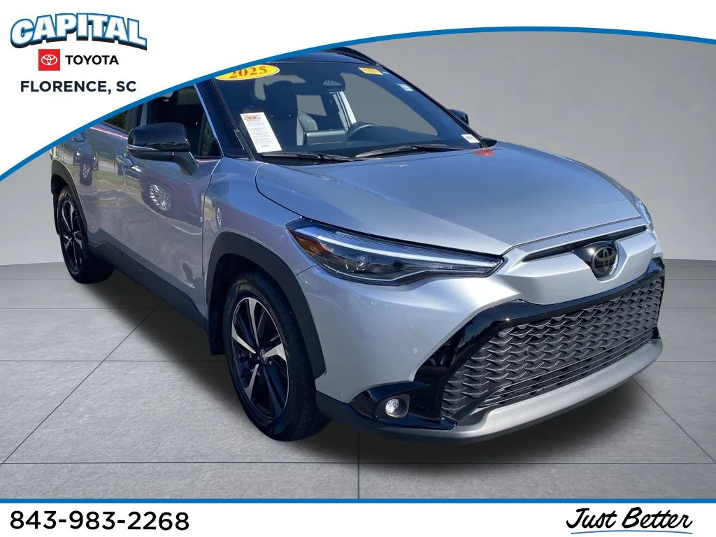 Used 2025 Silver Toyota Hybrid XSE image 1