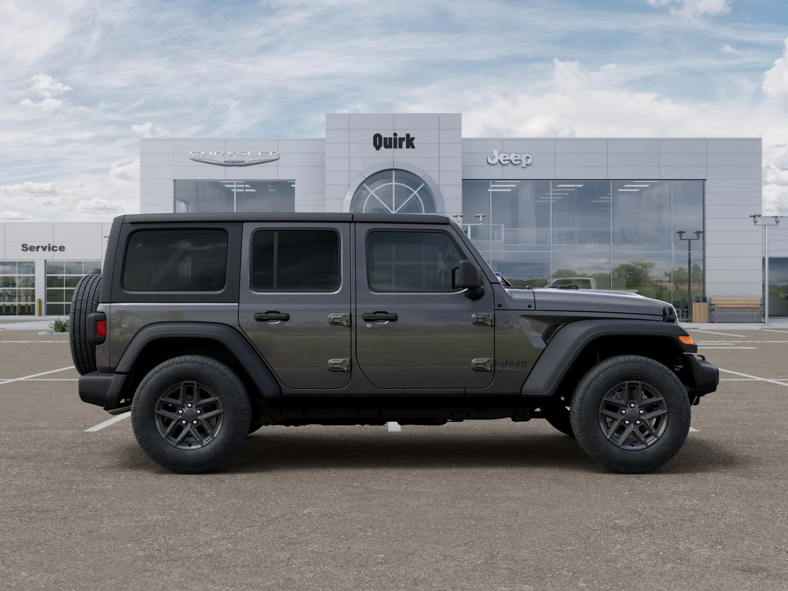 New 2026 Granite Crystal Metallic Clear-Coat Exterior Paint Jeep Sport S image 47