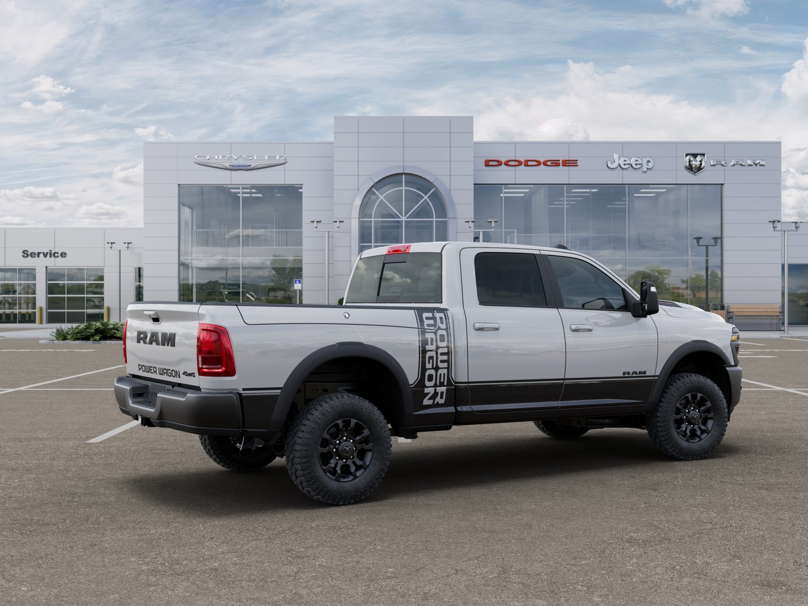 New 2025 Bright White Clear-Coat Exterior Paint RAM Power Wagon image 49