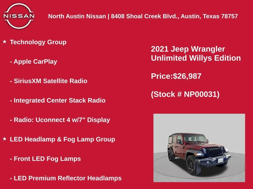2021 Jeep Wrangler Unlimited Willys - Photo 22