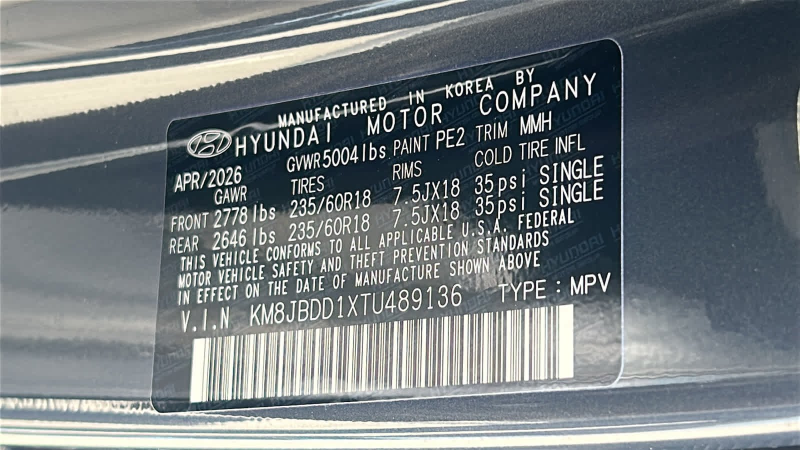 New 2026 Ecotronic Gray Hyundai SEL AWD image 30