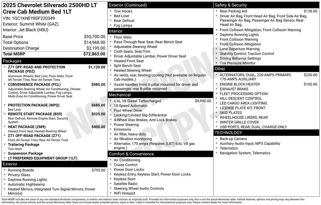 Certified Used 2025 White Chevrolet LT image 41