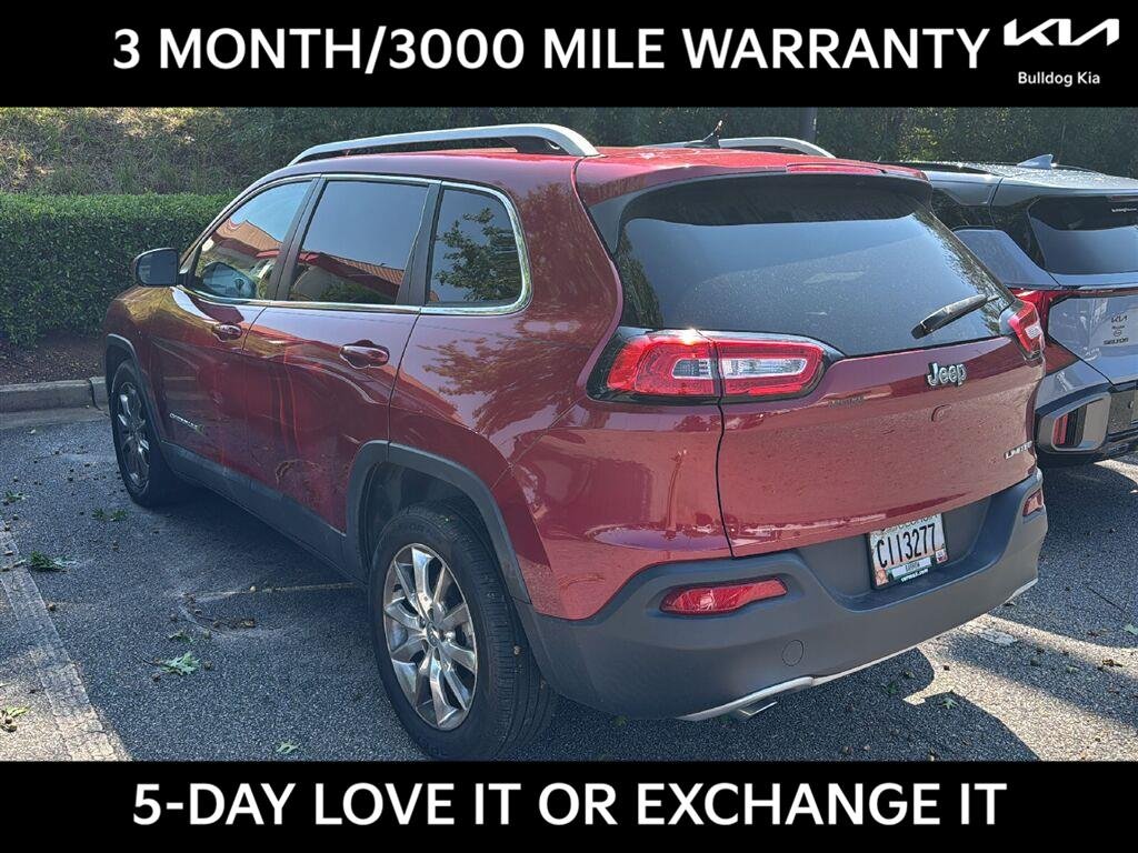 Used 2014 Deep Cherry Red Crystal Pearlcoat Jeep Limited image 3