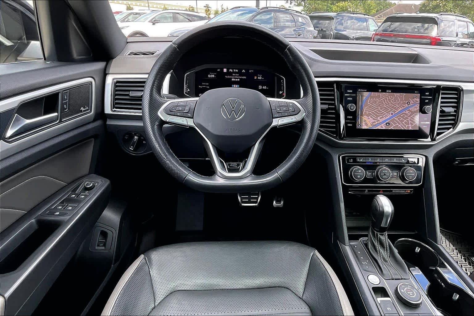 Used 2023 Deep Black Pearl Volkswagen 3.6L V6 SEL Premium R-Line image 8