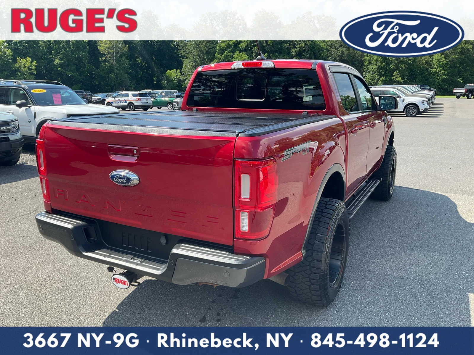 Used 2020 Rapid Red Metallic Tinted Clearcoat Ford LARIAT image 3