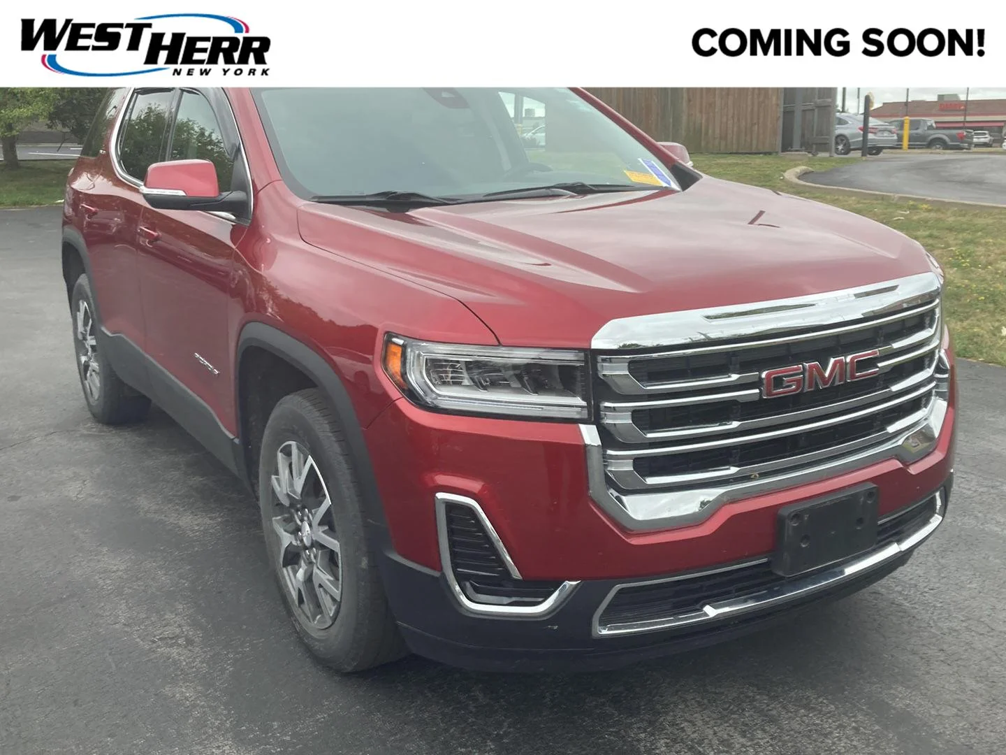 Used 2023 Volcanic Red Tintcoat GMC SLE image 1