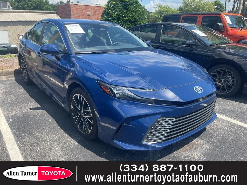 Blue 2025 Toyota Camry XLE FWD Sedan Front-Wheel Drive