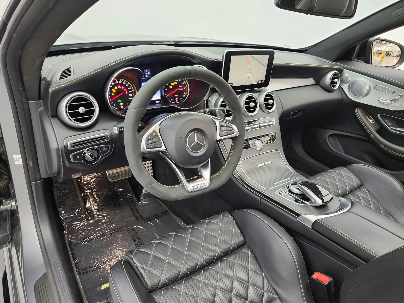 Used 2017 designo Selenite Grey Magno (Matte Finish) Mercedes-Benz AMG® C 63 S Coupe image 9